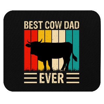Discover Best dad cow ever Mouse Pads