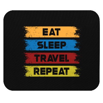 Discover Eat Sleep Travel Repeat Mouse Pads