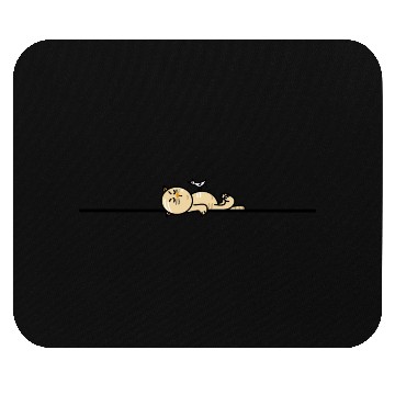 Discover Funny cat with seagull Mouse Pads