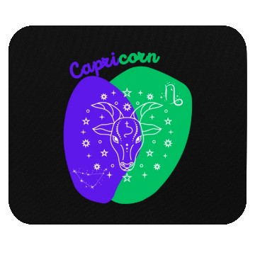 Discover Cosmic Climb A Minimalist Capricorn Design Mouse Pads