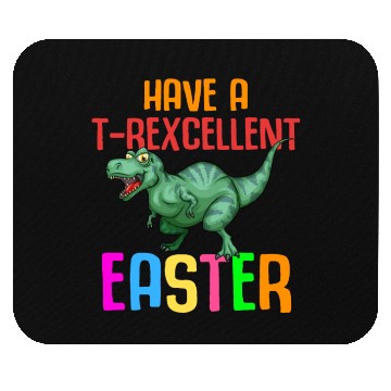 Discover Easter T-rex Dinosaur Rabbit Easter Bunny Holiday Mouse Pads