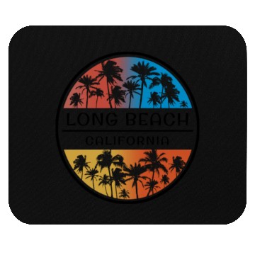 Discover Long Beach California Palm Tree Stylish Vacation Mouse Pads