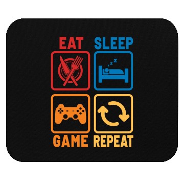 Discover Eat Sleep Game Repeat Mouse Pads