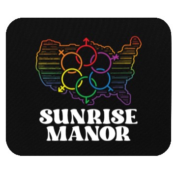 Discover Sunrise Manor Pride Flag Pride Month LGBTQ Flag Mouse Pads