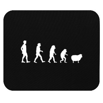 Discover Human to Sheep Evolution Mouse Pads