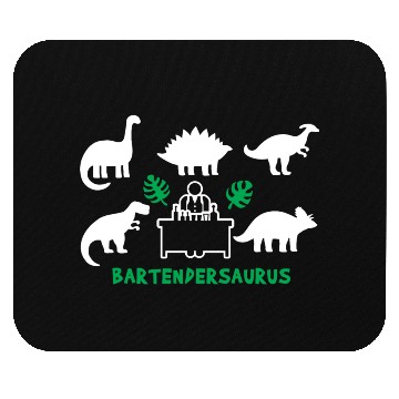 Discover Bartender Saurus Dinosaurs Mouse Pads