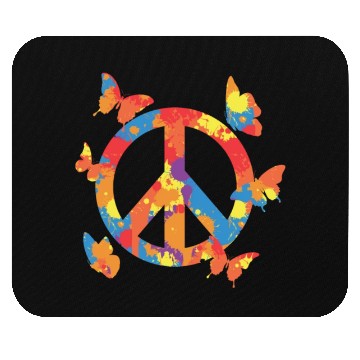 Discover Peace Women Butterfly Lover Mouse Pads