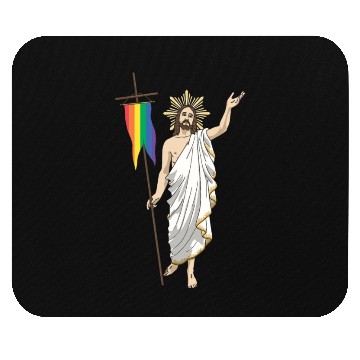 Discover LGBT Jesus Equal Rainbow Christian Mouse Pads