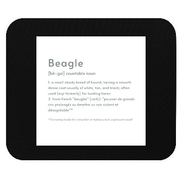 Discover Beagle Definition PTBW Mouse Pads
