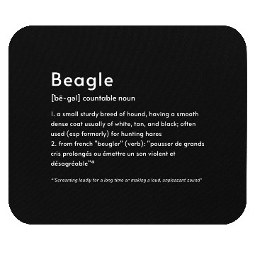 Discover Beagle Definition PWBT Mouse Pads