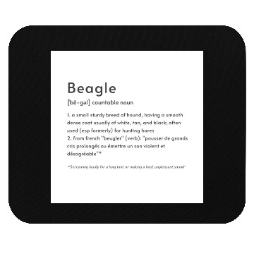 Discover Beagle Definition PTBB Mouse Pads
