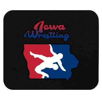 Discover Iowa Wrestling Mouse Pads