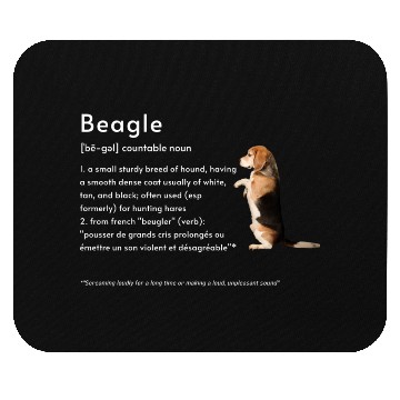 Discover Beagle Definition PWBTP Mouse Pads