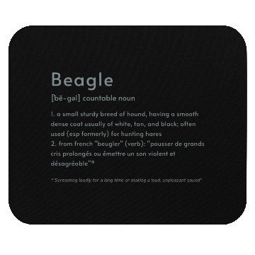 Discover Beagle Definition PTBT Mouse Pads