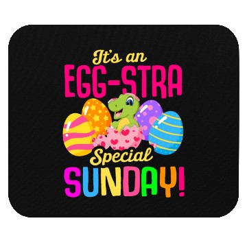 Discover Easter T-rex Dinosaur Rabbit Easter Bunny Holiday Mouse Pads