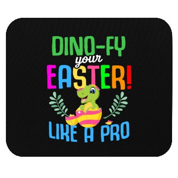 Discover Easter T-rex Dinosaur Rabbit Easter Bunny Holiday Mouse Pads