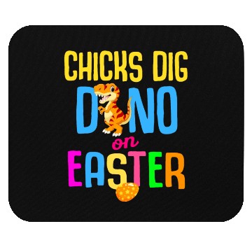 Discover Easter T-rex Dinosaur Rabbit Easter Bunny Holiday Mouse Pads