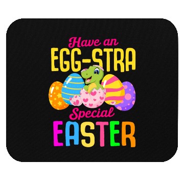 Discover Easter T-rex Dinosaur Rabbit Easter Bunny Holiday Mouse Pads