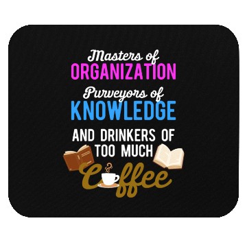 Discover Librarian Bookworm Book Nerd Reading Library Mouse Pads