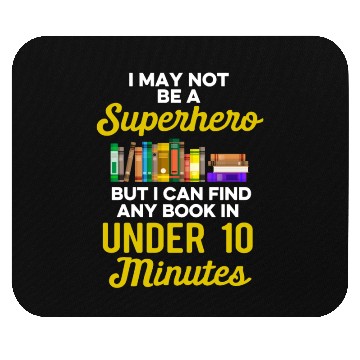 Discover Librarian Bookworm Book Nerd Reading Library Mouse Pads