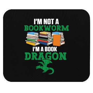 Discover Librarian Bookworm Book Nerd Reading Library Mouse Pads