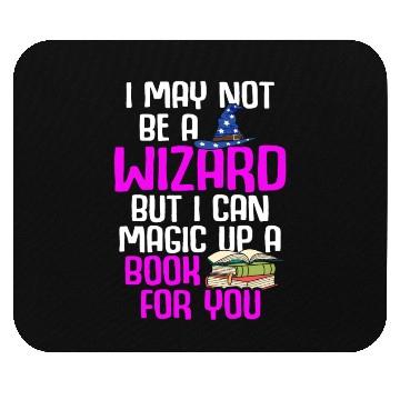 Discover Librarian Bookworm Book Nerd Reading Library Mouse Pads