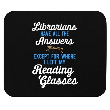 Discover Librarian Bookworm Book Nerd Reading Library Mouse Pads