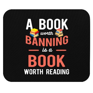 Discover Librarian Bookworm Book Nerd Reading Library Mouse Pads