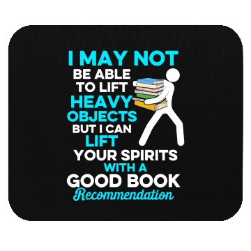 Discover Librarian Bookworm Book Nerd Reading Library Mouse Pads