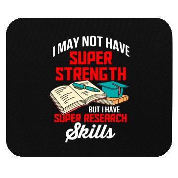 Discover Librarian Bookworm Book Nerd Reading Library Mouse Pads