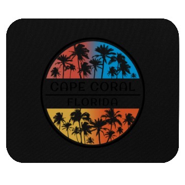 Discover Cape Coral Florida Palm Tree Stylish Vacation Mouse Pads