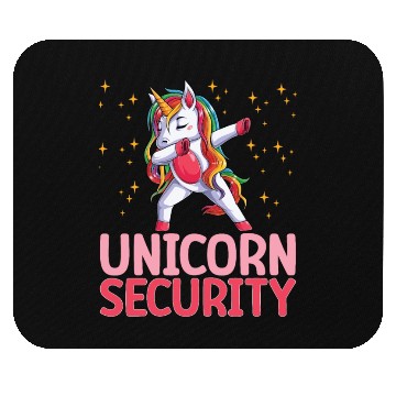 Discover Unicorn Security Funny Unicorn Dabbing Birthday Mouse Pads