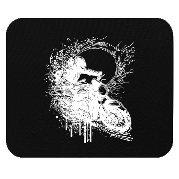 Discover Motorcycle Racing Splash Jump Style Mouse Pads