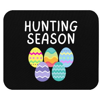 Discover Hunting Season Eggs Funny Easter Day 2023 Egg Hunt Mouse Pads