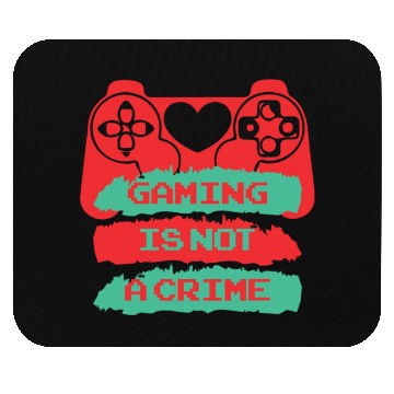 Discover Gaming is not a crime Mouse Pads
