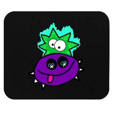 Discover Purple Vibe Star Cartoon Design Mouse Pads