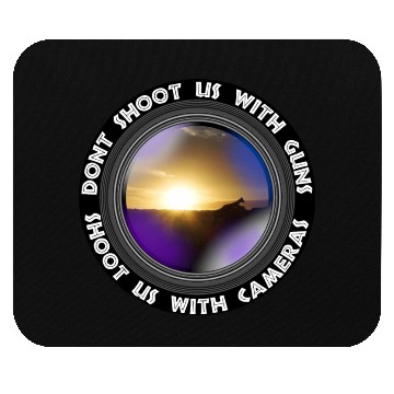 Discover Dont Shoot Us Wildlife Conservation Giraffe Sunset Mouse Pads