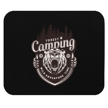Discover FOREST CAMPING WILD ADVENTURE TIME Mouse Pads