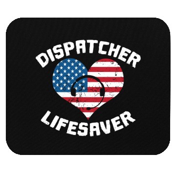 Discover Dispatcher Us Flag Mouse Pads
