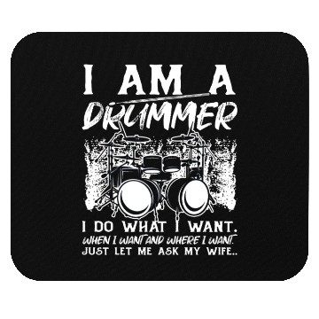 Discover Funny Drum Player Drummer Musician Drum Player Mouse Pads