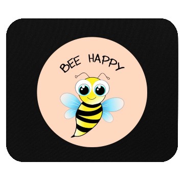 Discover BEE HAPPY - MENTAL HEALTH STICKER Mouse Pads