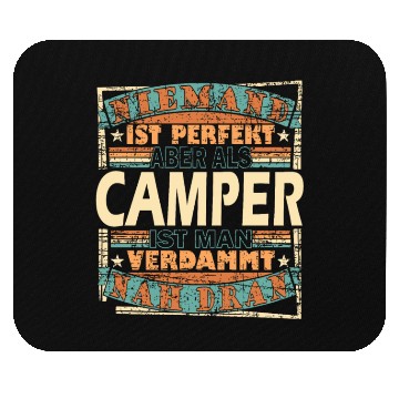 Discover Camping Held Camper Zelten Grillen Natur Mouse Pads