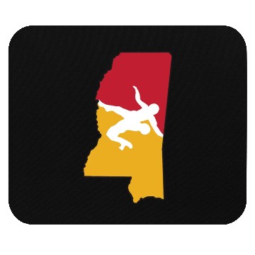 Discover Mississippi Wrestling Mouse Pads