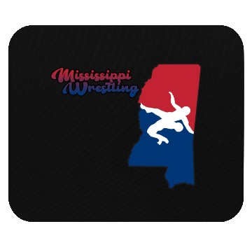 Discover Mississippi Wrestling Mouse Pads