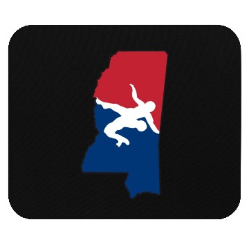 Discover Mississippi Wrestling Mouse Pads