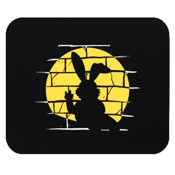 Discover Easter Metalhead Bunny Rock Music Rabbit Mouse Pads