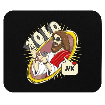 Discover Live Once Jk Easter Funny Guess Who's Back Jesus Mouse Pads