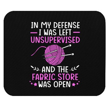 Discover I Was Left Unsupervised Sewing Cross Stitch Mouse Pads