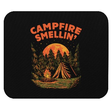 Discover Campfire Smellin Camping Summer Camper Tropical Fa Mouse Pads