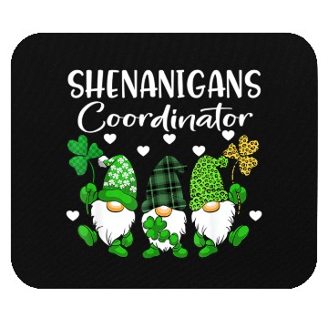 Discover Shenanigans Coordinator Saint Irish Gnomes St Pat Mouse Pads